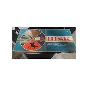 Vintage 1968 Risk Board Game Parker Brothers Continental Game Wooden Cubes